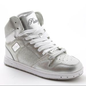 Silver and White Pastry Dance Shoes